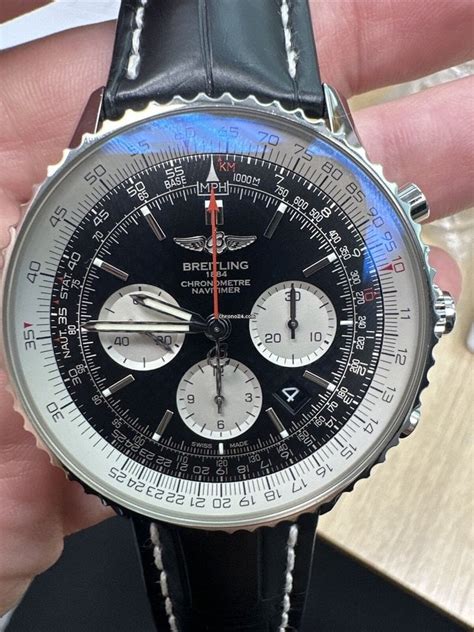 breitling 1884 stainless steel black|breitling chronometre navitimer 1884 price.